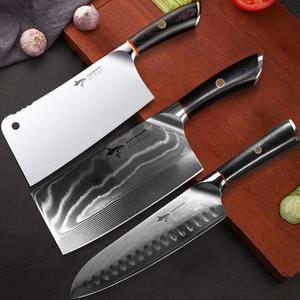 Mad Shark Нож шеф-повара из дамасской стали для дома, профессиональный кухонный нож