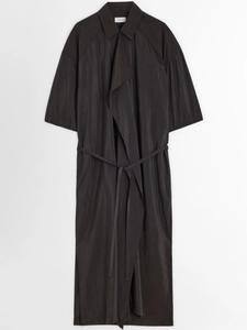 LEMAIRE Асимметричное платье-рубашка, черный
