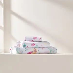 Детское банное полотенце 420 гр/м2 Little Mermaids Basics El Corte Inglés, розовый