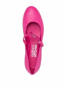 Феррагамо Балетки из кожи с бантом Salvatore Ferragamo, розовый