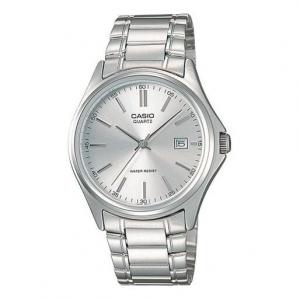 Часы CASIO Waterproof Stainless Steel Strap Mens Silver Analog, цвет silver