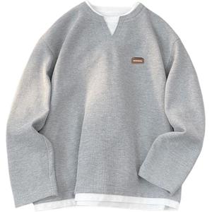 Футболка с длинным рукавом Unisex WARRIOR, серый[free diy badge]