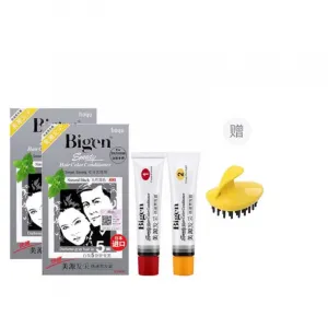 Японский импорт, универсальная краска для волос для мужчин и женщин, маскирующая седину, 40г+40г, одинарная/двойная упаковка в комплекте HOYU