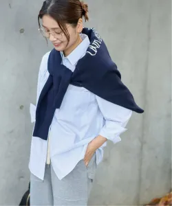 Рубашка прямого кроя из пряжи, окрашенной в цвет пишущей машинки Journal Standard, цвет Saxe Blue