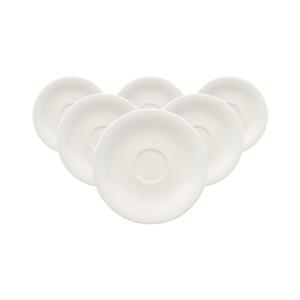 Виллерой & Бох Блюдце Эспрессо-блюдца New Cottage Basic ø 12 см, набор из 6 штук, белое Villeroy & Boch, белый