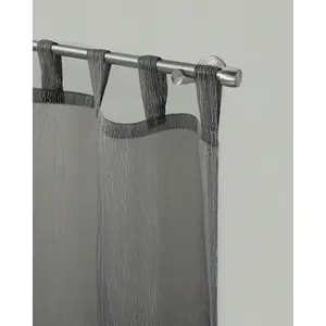 Карниз KAPPE Ø 16 мм, один ряд, длина по желанию, комплект для штор, удлиняемый, колпачок, стойкий к коррозии вид из нержавеющей стали, без колец Garesa, Edelstahlfarben