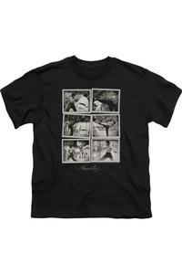 Футболка с коротким рукавом для детей "Bruce Lee Snap Shots" Gildan, черный