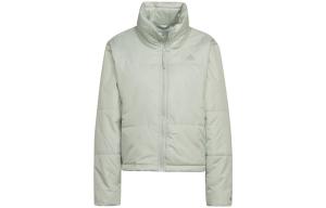 Стеганая куртка женская льняная зеленая Adidas