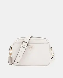 Мини-сумка-бандо с застёжкой-молнией Guess, бежевый