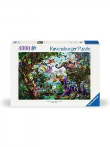 Пазл Ravensburger, 4000 деталей, «Драконы тропиков» в цвете