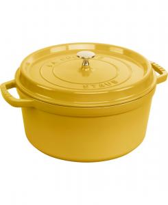 Чугунная круглая кастрюля объемом 4 кварты Staub, цвет staub 4-qt