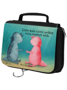 Mr. & Mrs. Panda Косметичка с дизайном «Любовь к аксолотлю» и надписью белого цвета
