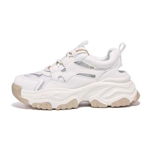 Кроссовки женские толстые низкие бежевый Foxer