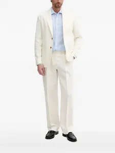 Льняная рубашка в полоску Mc2 Saint Barth, синий