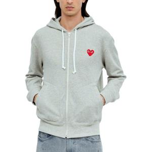 CDG Play Свитшоты мужские серые с капюшоном Moderate Others