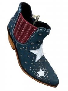 Женские ботильоны Megan в красном/белом/синем цвете Liberty Black