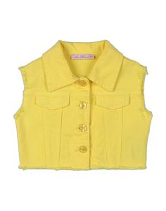 Джинсовая куртка для девочек Miss Blumarine, желтый