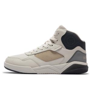 361° Зимние, нескользящие и износостойкие, теплые, повседневные кроссовки с высоким берцем, бежевые, мужские