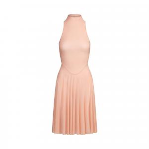 Платье SS25 Milky Sheer с высоким воротником миди, без рукавов, женское Skims, коралловый