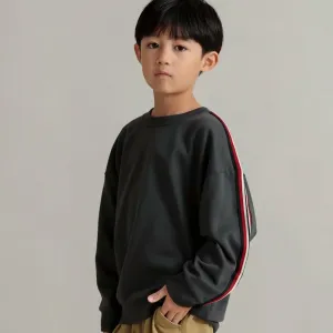 Толстовка с отделкой по линии рукава Branshes, цвет Charcoal Gray