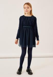 Элегантное платье Nkfvaboss Spencer Name it, цвет dark sapphire