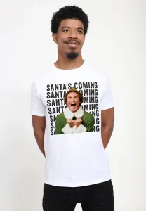 Футболка с принтом «эльф санта идет» Henry Tiger, White