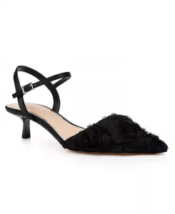 Женские туфли-лодочки Selene на низком каблуке Jewel Badgley Mischka, черный