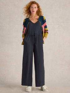 Жасмин органический хлопок комбинезон White Stuff, угольный