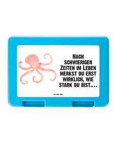 Mr. & Mrs. Panda Коробка для хранения в виде кальмара с надписью белым цветом