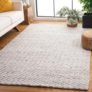 Ковер SAFAVIEH, 92 x 153 см, Natura Collection, Silver, ручной работы, фактурный дизайн, идеально для гостиной, спальни, столовой (NAT715G-3)