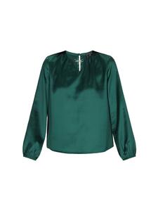 Женская блузка темно-зеленого цвета faina