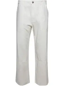 Прямые брюки PALM ANGELS, белый