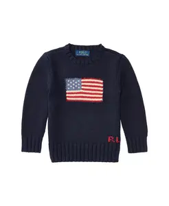 Свитер The Iconic Flag для малышей и мальчиков Polo Ralph Lauren, синий