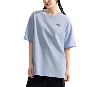 Reebok Футболка унисекс светло-голубая