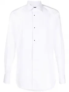 Рубашка с контрастной отделкой DOLCE & GABBANA, белый