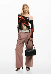 Средняя вышитая сумочка Desigual, Black