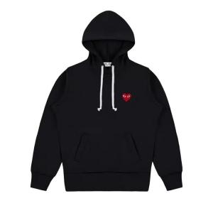 Худи Comme Des Garçons Comme des Garçons PLAY Heart Emblem Hoodie, черный