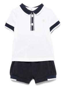 Комплект из рубашки поло и шортов Patachou, синий