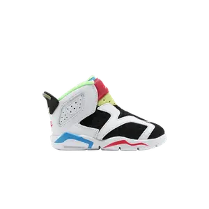 Кроссовки Air Jordan Air Jordan 6 Retro Little Flex TD 'Multi White', белый