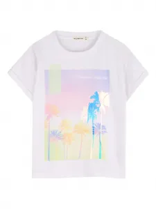 Футболка с графическим принтом Billieblush, белый