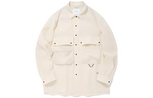 Рубашка-пальто унисекс цвет COVERNAT, айвори