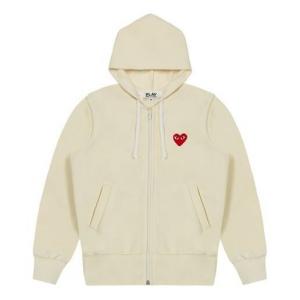 Свитер zip hooded jacket 'yellow' Comme Des Garcons Play, белый