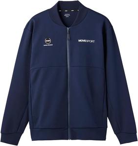 Мужская толстовка Descente, Mobespoort, эластичная, с логотипом на спине, тренировочная, белый/темно-синий