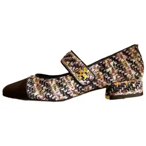 TORY BURCH Туфли Мэри Джейн на плоской подошве 2,5 см, женские, розовые и коричневые