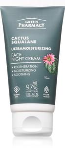 Ночной крем для лица с кактусом и скваланом Green Pharmacy, 50 мл