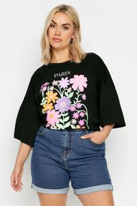 Шорты Mom с подворотом Yours, синий