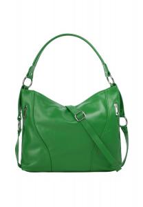 Сумочка, натуральная кожа, производство Италия Samantha Look, зеленый