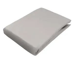 Простыня фланелевая на резинке, 180 х 200 см, песочного цвета, 100% хлопок, для матрасов высотой до 25 см, для сна sleepling