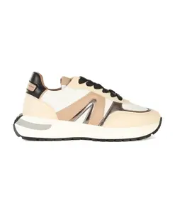 Ламинированные кроссовки с контрастными вставками Alexander Smith, белый