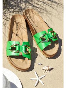 Сандалии на плоской подошве babunkers, зеленый